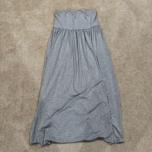 Uniqlo Gray Maxi tube dress